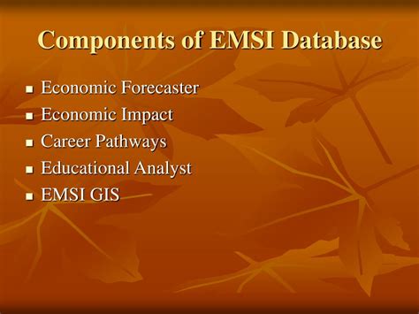 emsi database